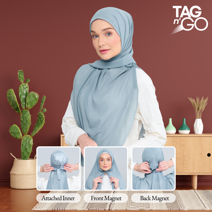 Instant Faith Tag n' Go in Dusty Blue