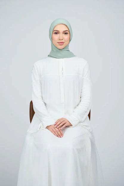 [★New] HoodX Curve [Pearl Chiffon] in Dusty Green