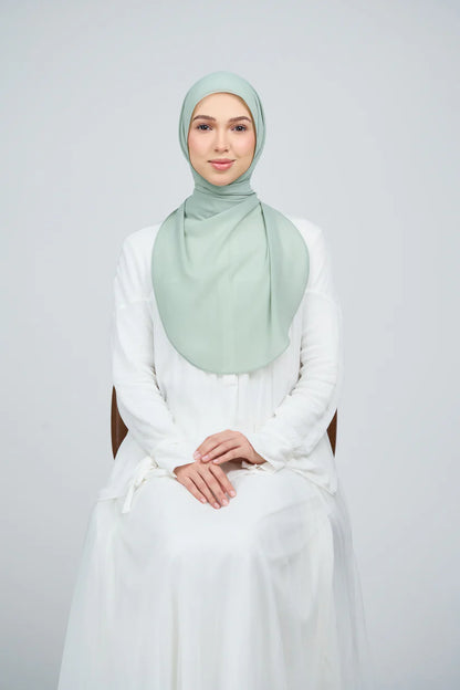 [★New] HoodX Curve [Pearl Chiffon] in Dusty Green