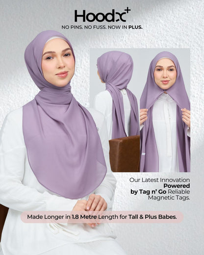 [★New] HoodX Curve [Pearl Chiffon] in Dusty Orchid