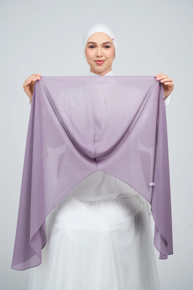 [★New] HoodX Curve [Pearl Chiffon] in Dusty Orchid