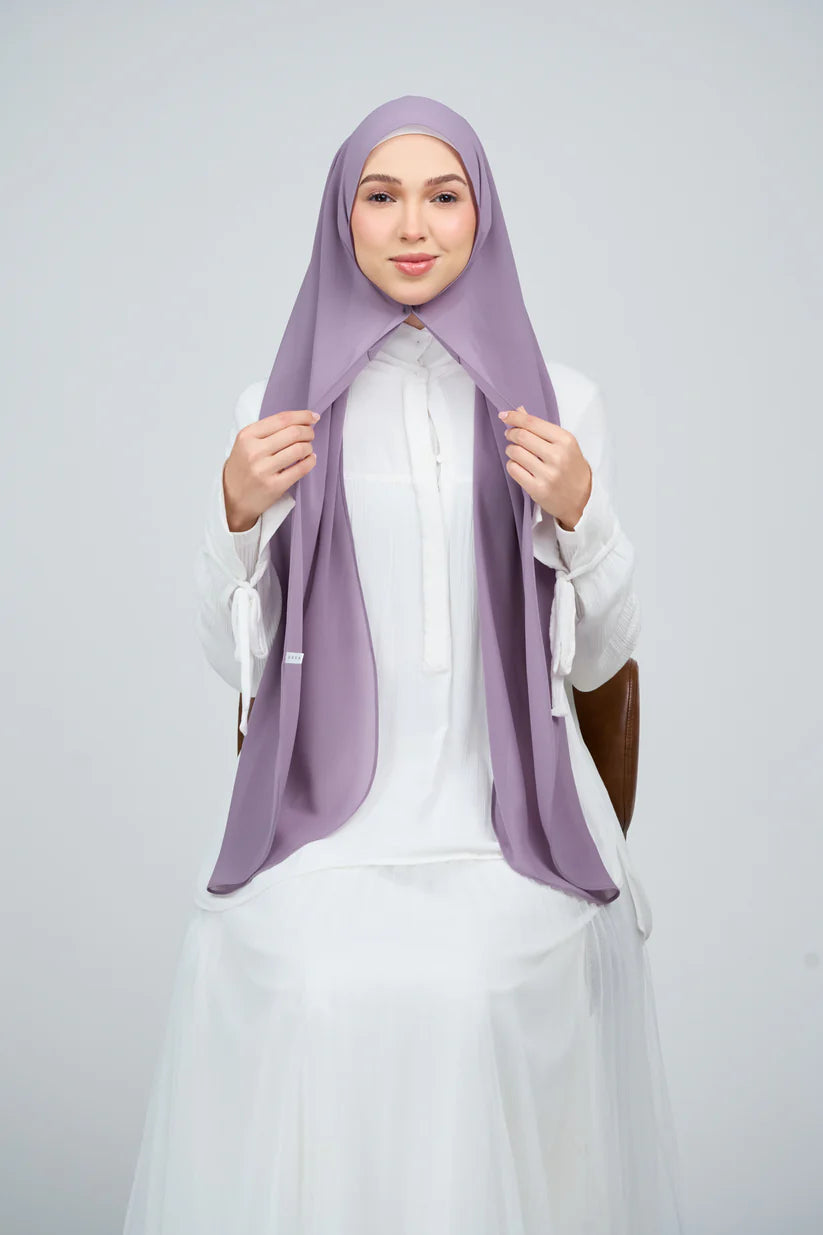 [★New] HoodX Curve [Pearl Chiffon] in Dusty Orchid