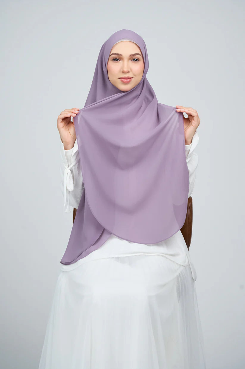 [★New] HoodX Curve [Pearl Chiffon] in Dusty Orchid