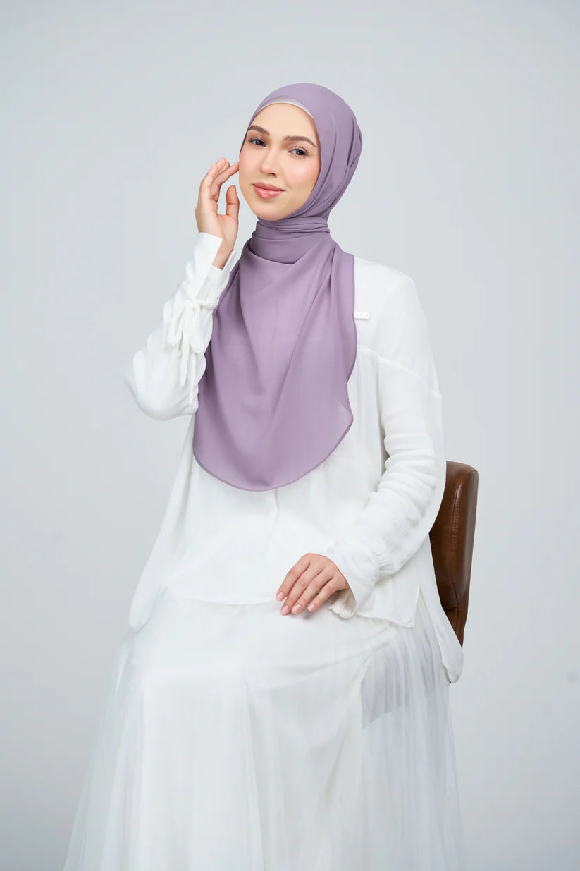 [★New] HoodX Curve [Pearl Chiffon] in Dusty Orchid