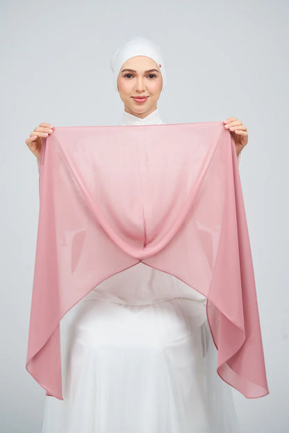 [★New] HoodX Curve [Pearl Chiffon] in Dusty Pink