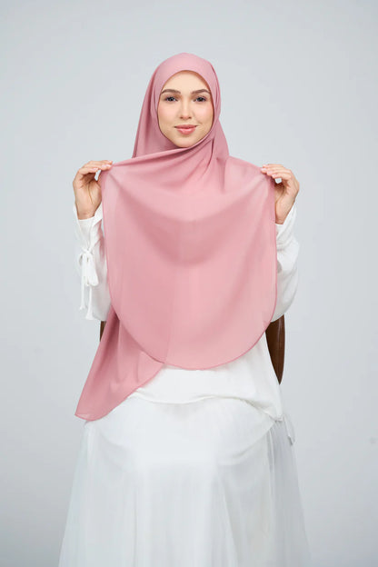 [★New] HoodX Curve [Pearl Chiffon] in Dusty Pink