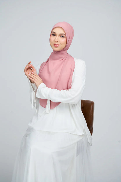 [★New] HoodX Curve [Pearl Chiffon] in Dusty Pink