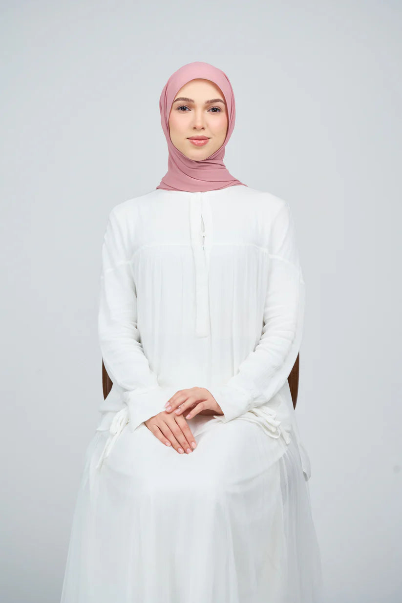 [★New] HoodX Curve [Pearl Chiffon] in Dusty Pink