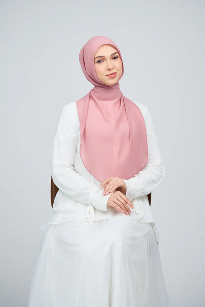 [★New] HoodX Curve [Pearl Chiffon] in Dusty Pink