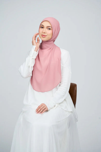[★New] HoodX Curve [Pearl Chiffon] in Dusty Pink