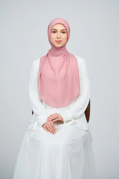 [★New] HoodX Curve [Pearl Chiffon] in Dusty Pink
