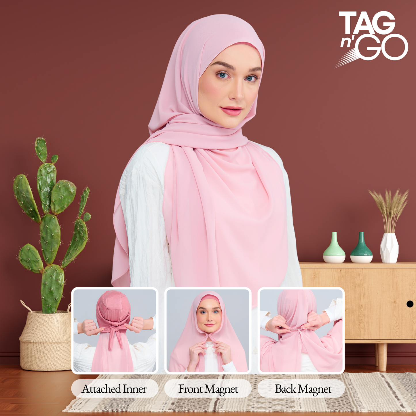 Instant Faith Tag n' Go in Dusty Pink
