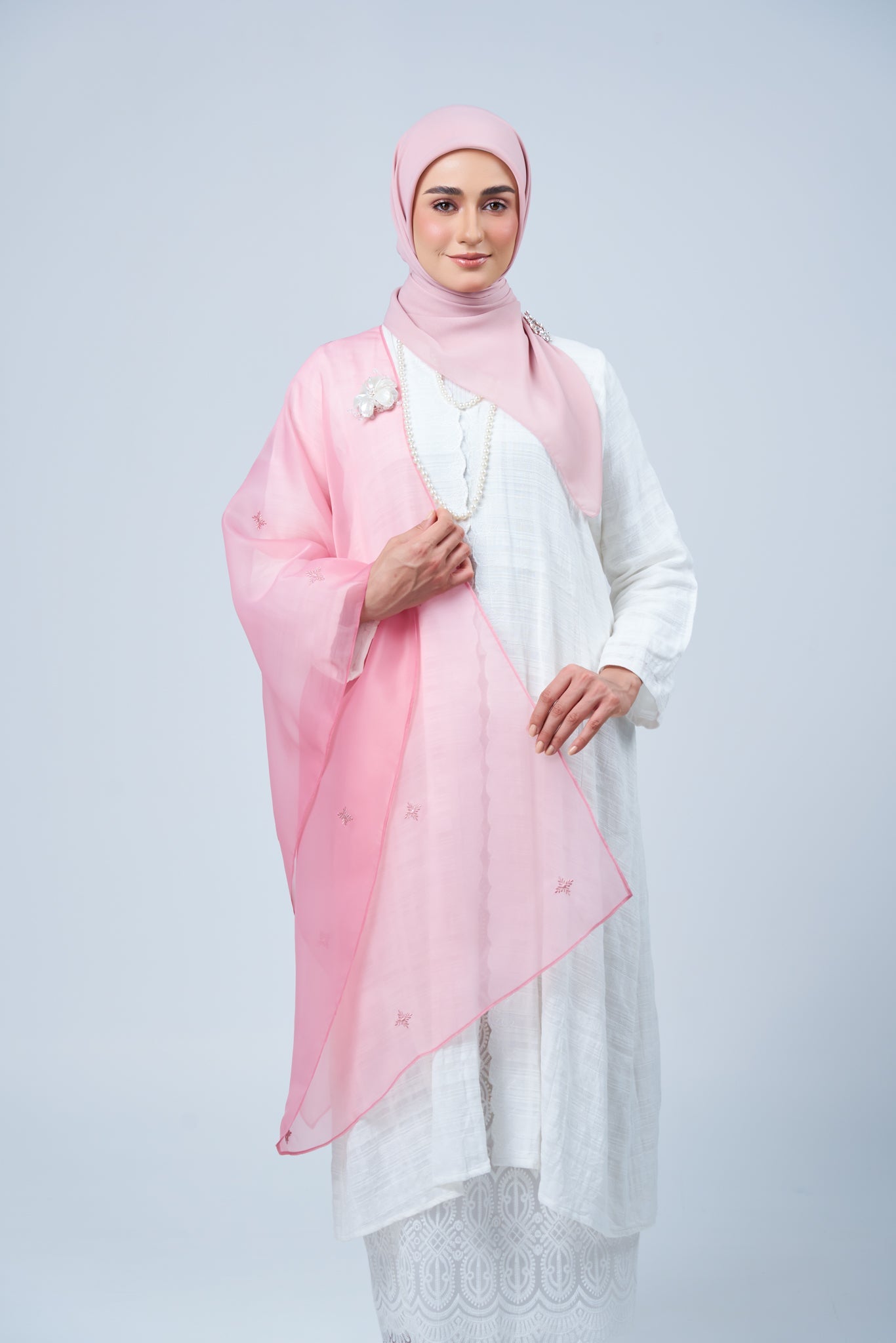 2IN1 Rhea Raya Set in Seroja [Dusty Pink]