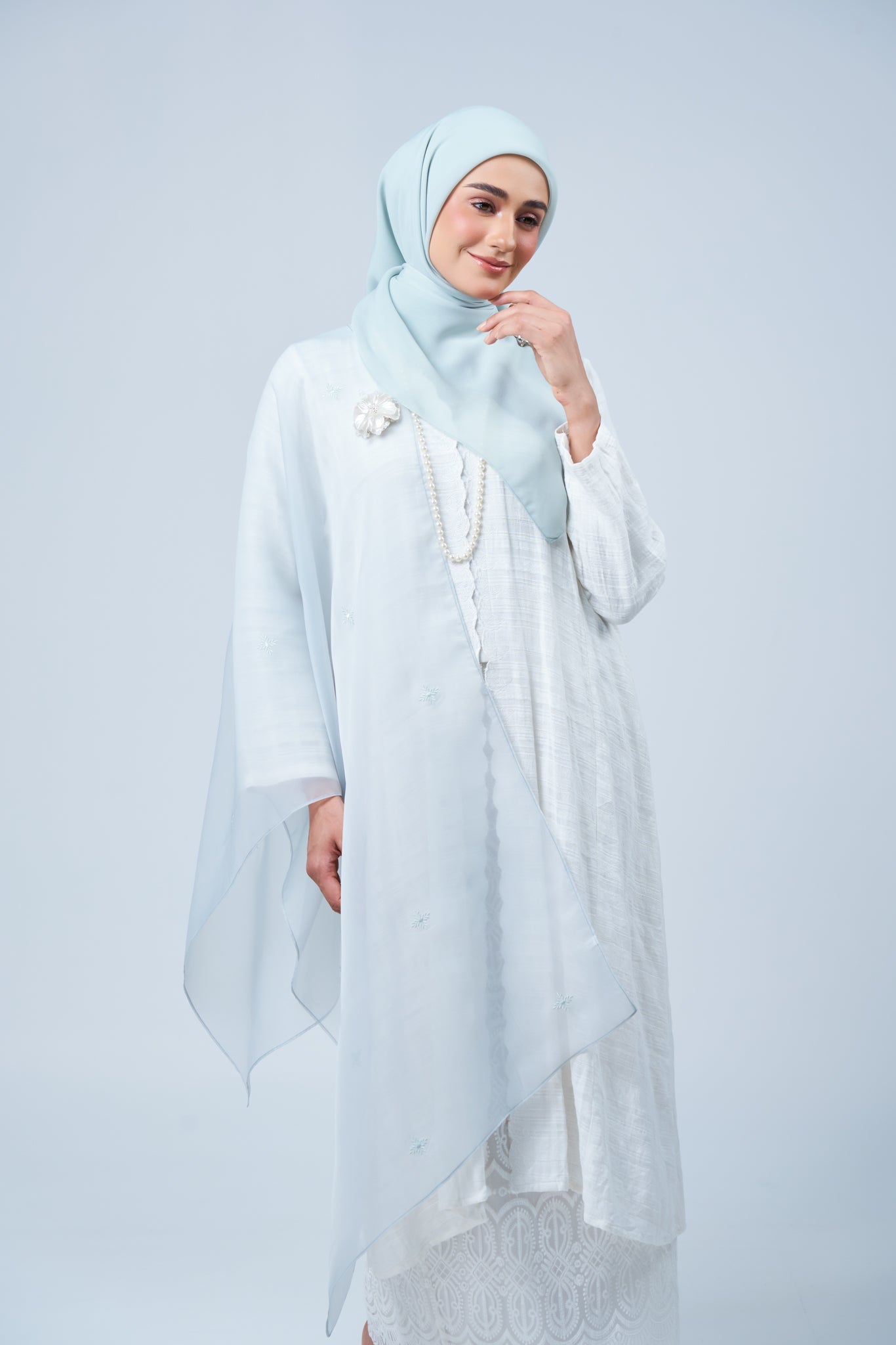 2IN1 Rhea Raya Set in Embun [Light Tiffany]