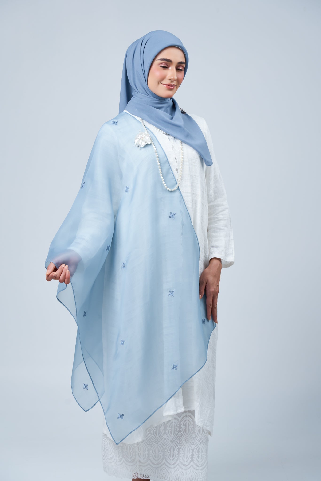 2IN1 Rhea Raya Set in Laila [Deep Blue]