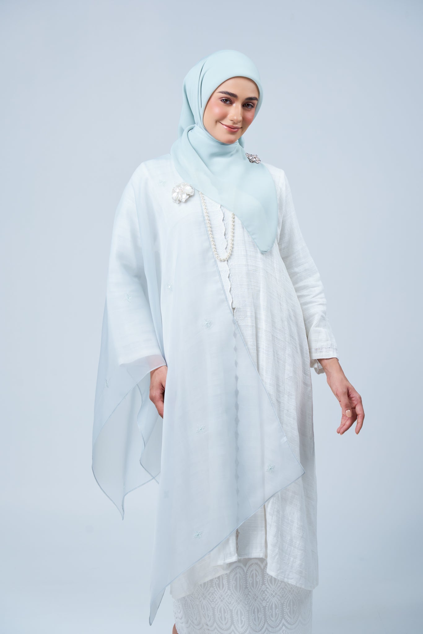 2IN1 Rhea Raya Set in Embun [Light Tiffany]