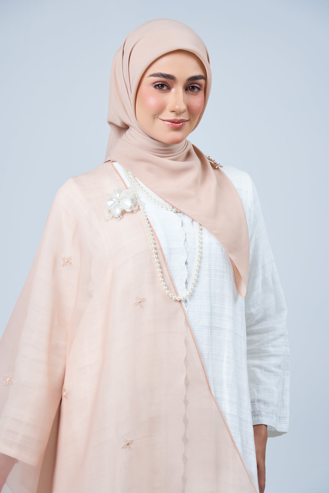 2IN1 Rhea Raya Set in Kemboja [Nude Rose]