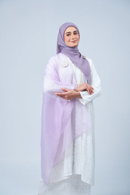 2IN1 Rhea Raya Set in Melur [Heather Purple]