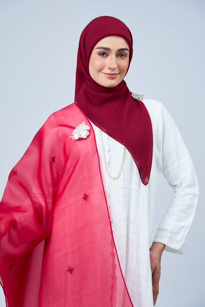 2IN1 Rhea Raya Set in Mawar [Maroon]