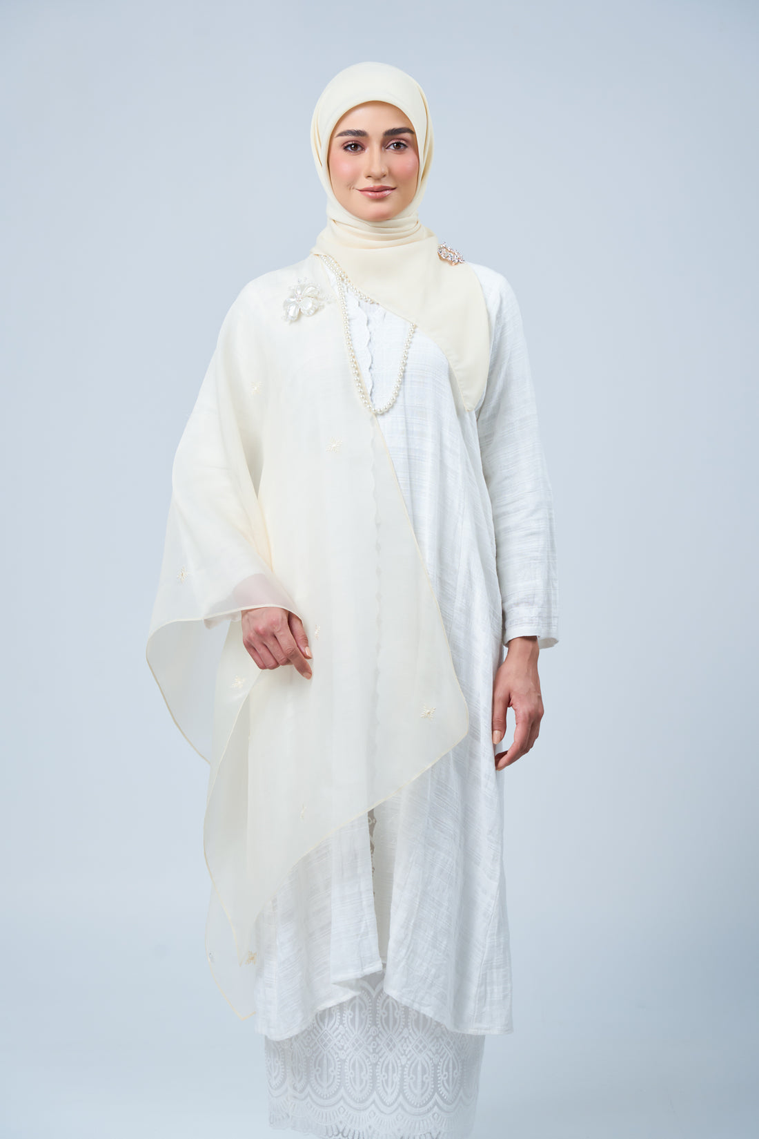 2IN1 Rhea Raya Set in Lestari [Nude Yellow]