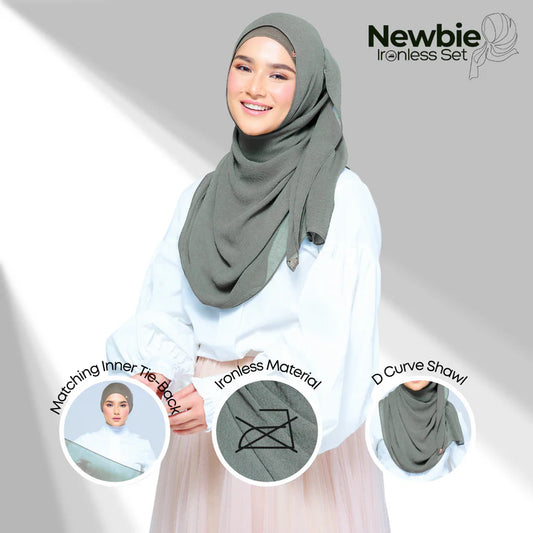 Newbie Ironless Set in Forest Green