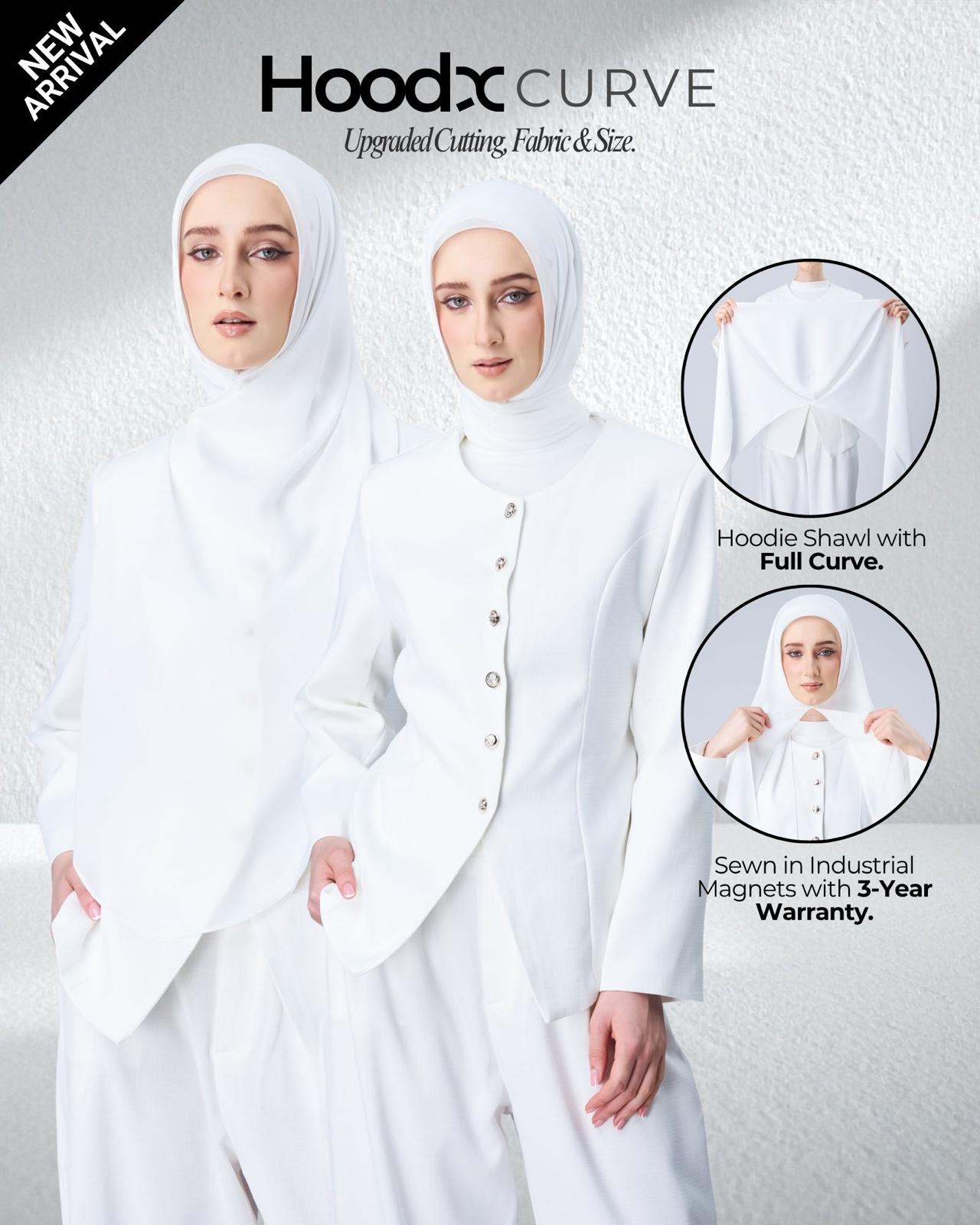 [★New] HoodX Curve in Pearl White