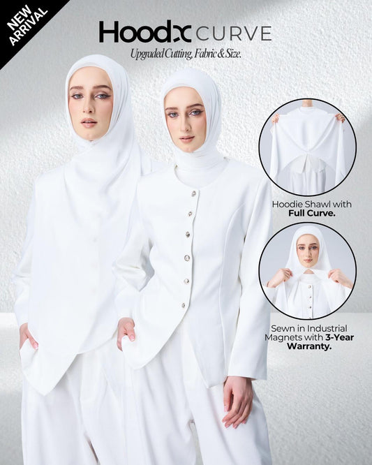 [★New] HoodX Curve in Pearl White