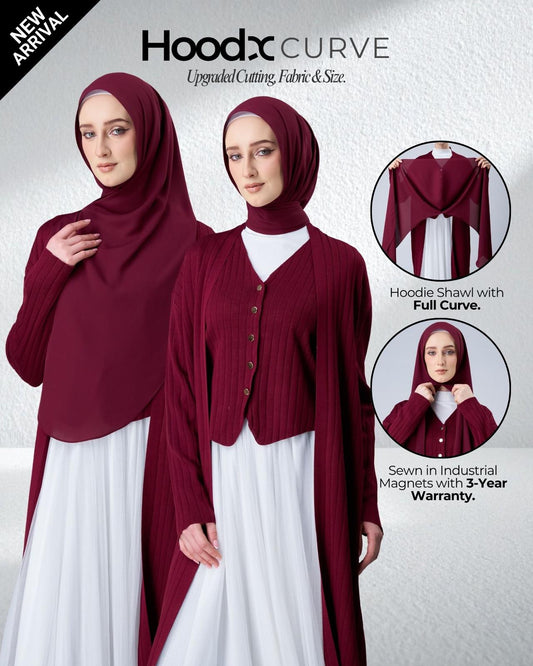 [★New] HoodX Curve in Romantic Crimson