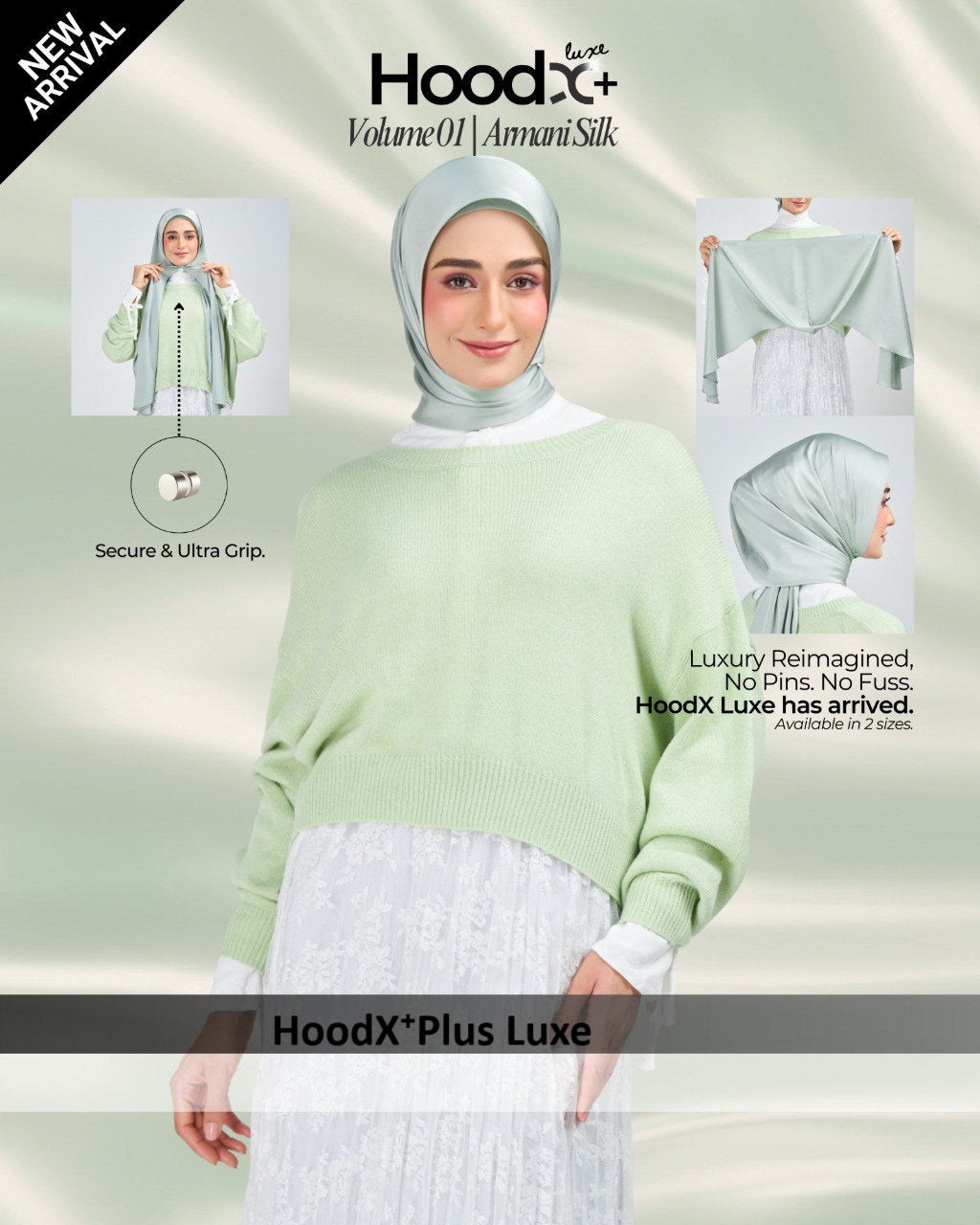 [★New] HoodX⁺Plus Luxe in Jade