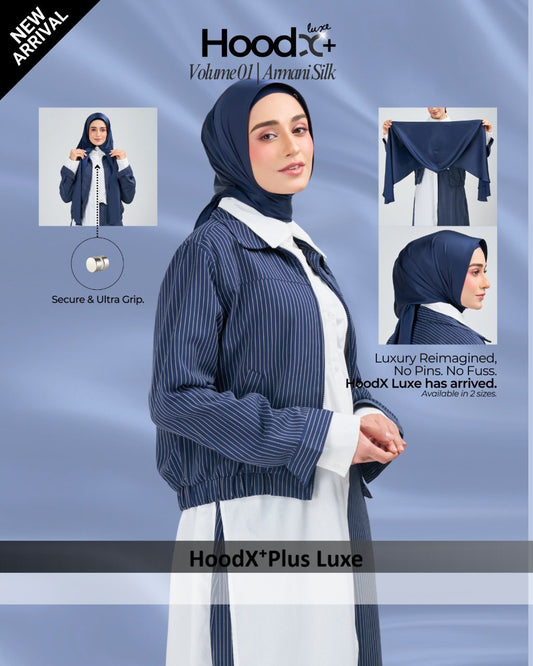 [★New] HoodX⁺Plus Luxe in Navy