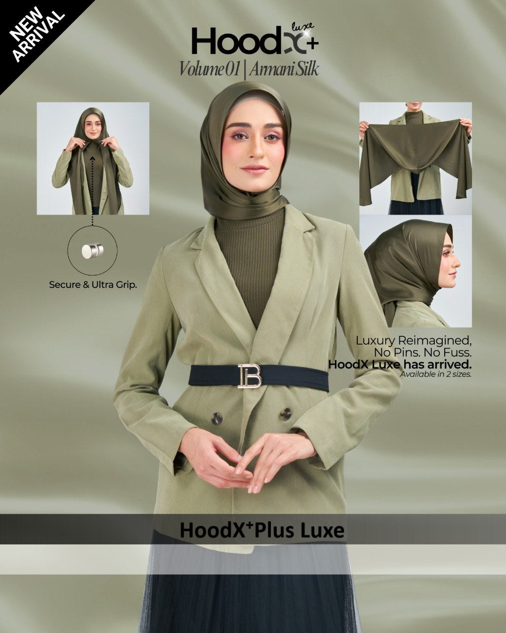 [★New] HoodX⁺Plus Luxe in Terra Olive