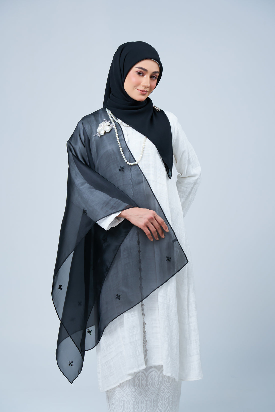 2IN1 Rhea Raya Set in Cempaka [Classic Black]