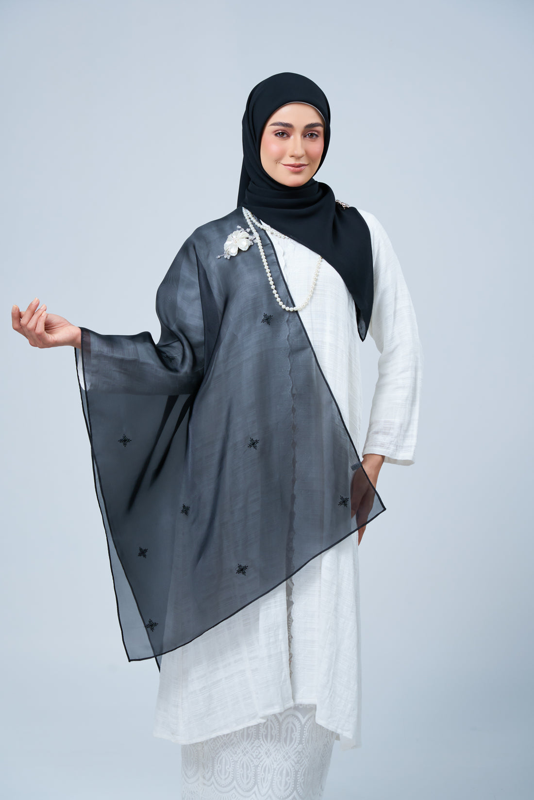 2IN1 Rhea Raya Set in Cempaka [Classic Black]