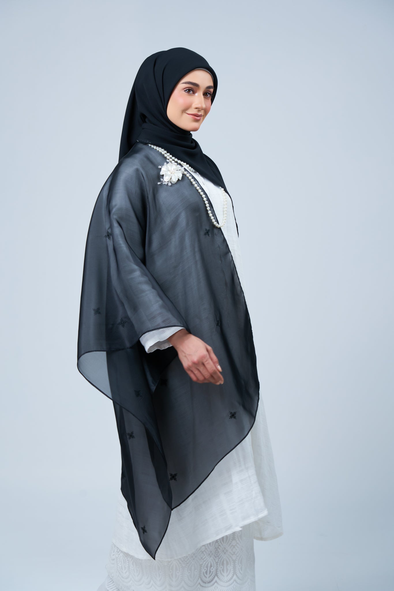 2IN1 Rhea Raya Set in Cempaka [Classic Black]