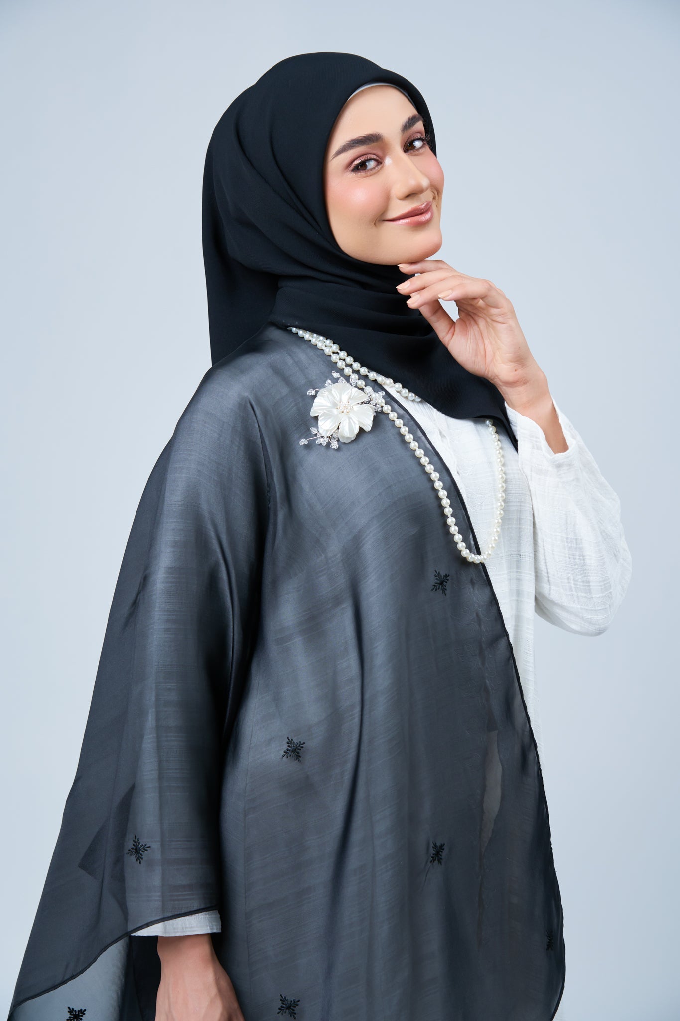 2IN1 Rhea Raya Set in Cempaka [Classic Black]