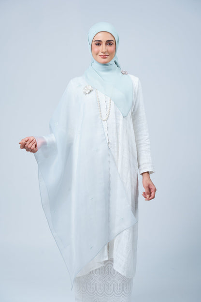Selendang Rhea in Embun [Light Tiffany]