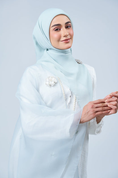 Selendang Rhea in Embun [Light Tiffany]