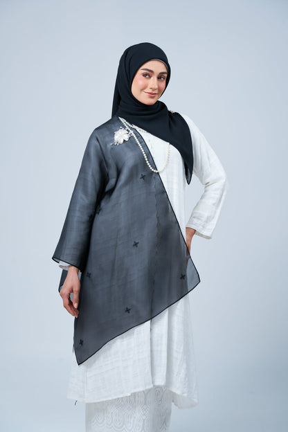 Selendang Rhea in Cempaka [Classic Black]