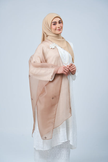 Selendang Rhea in Citra [Sandy Mocha]