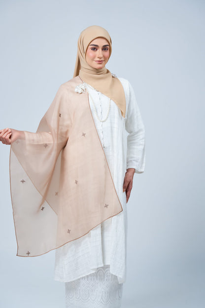 Selendang Rhea in Citra [Sandy Mocha]