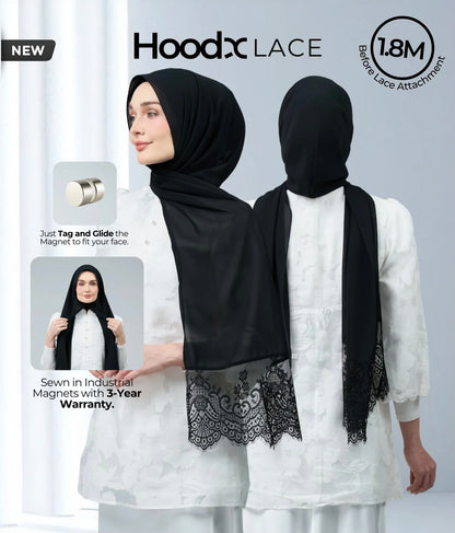 HoodX Lace in Classic Black