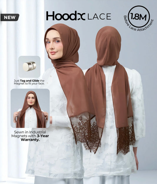 HoodX Lace in Rich Brown