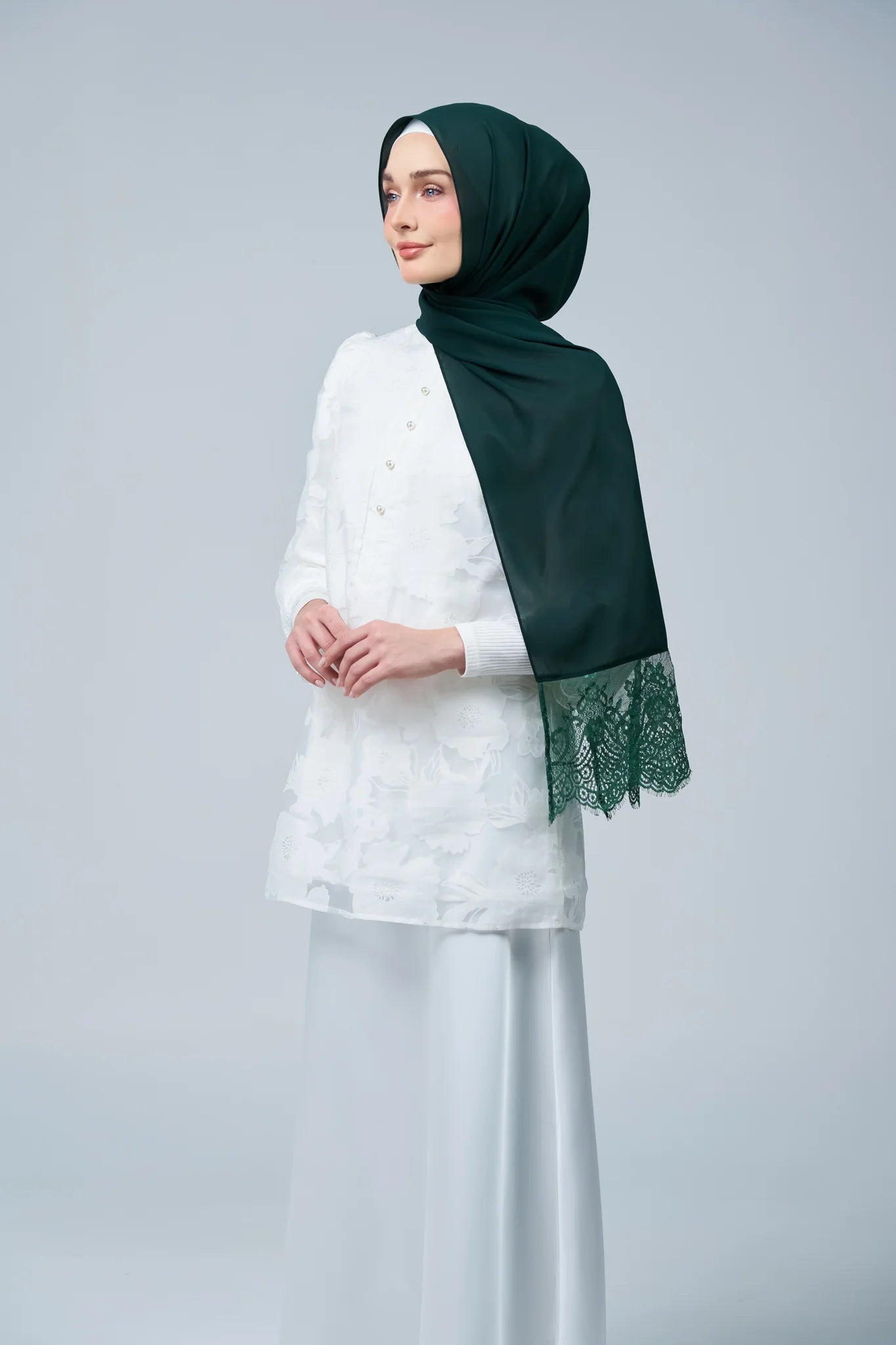 HoodX Lace in Deep Green