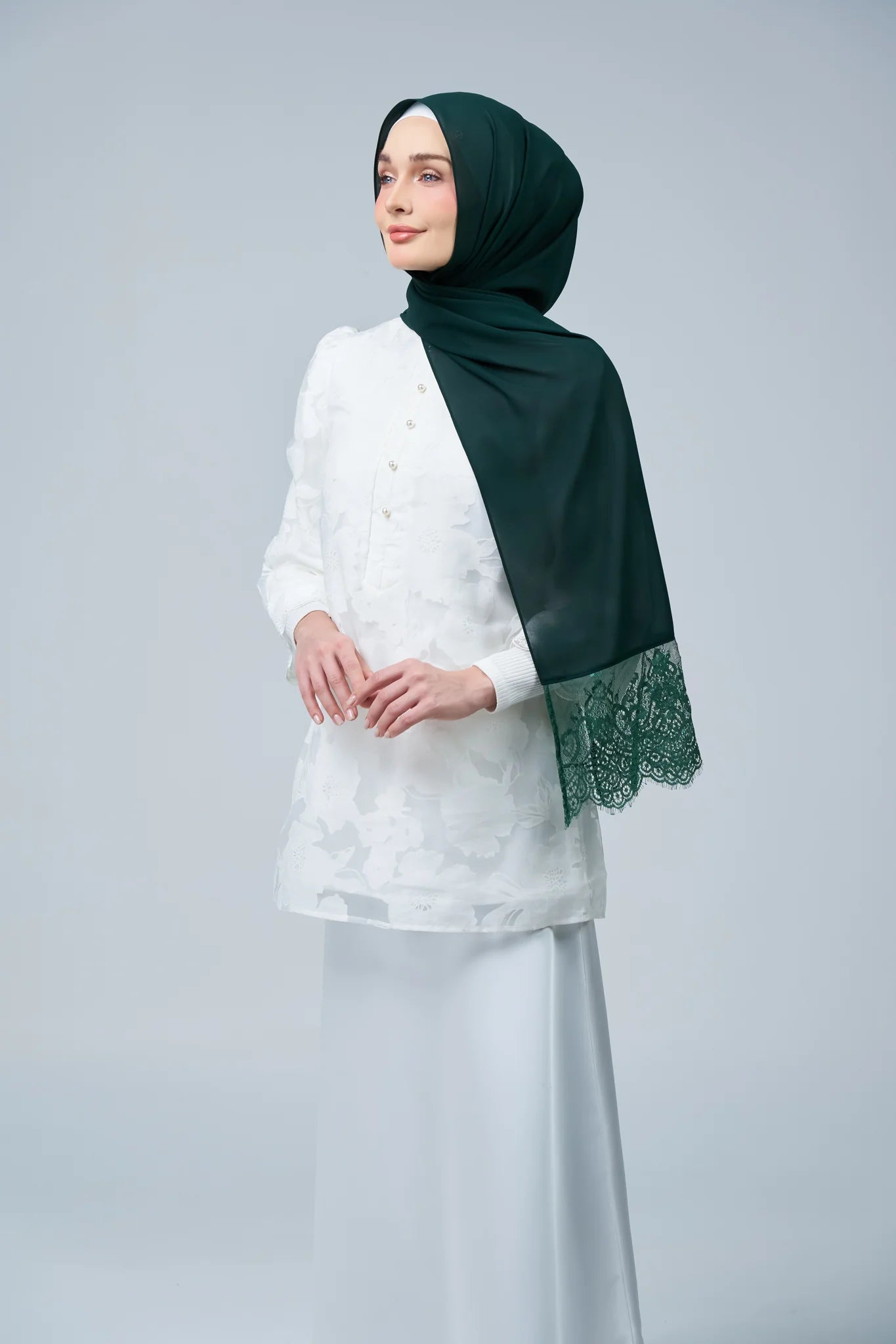 HoodX Lace in Deep Green