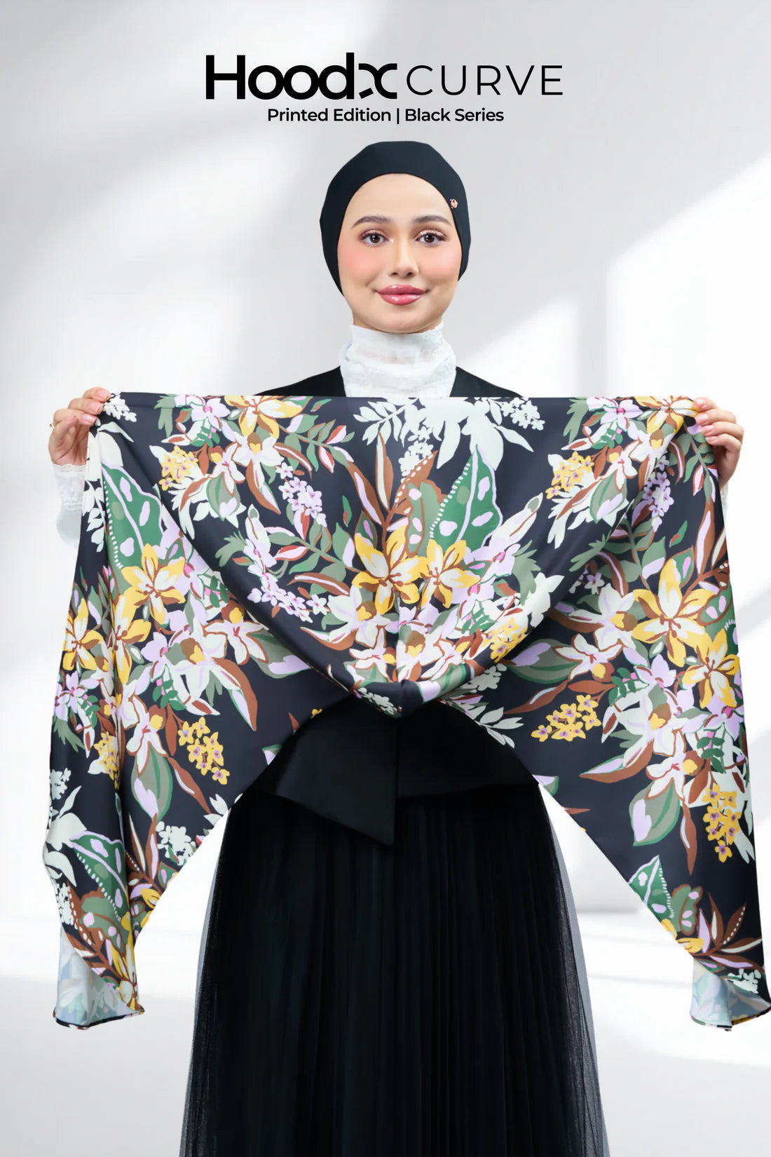 HoodX Curve Printed in Midnight Forest