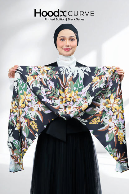 HoodX Curve Printed in Midnight Forest