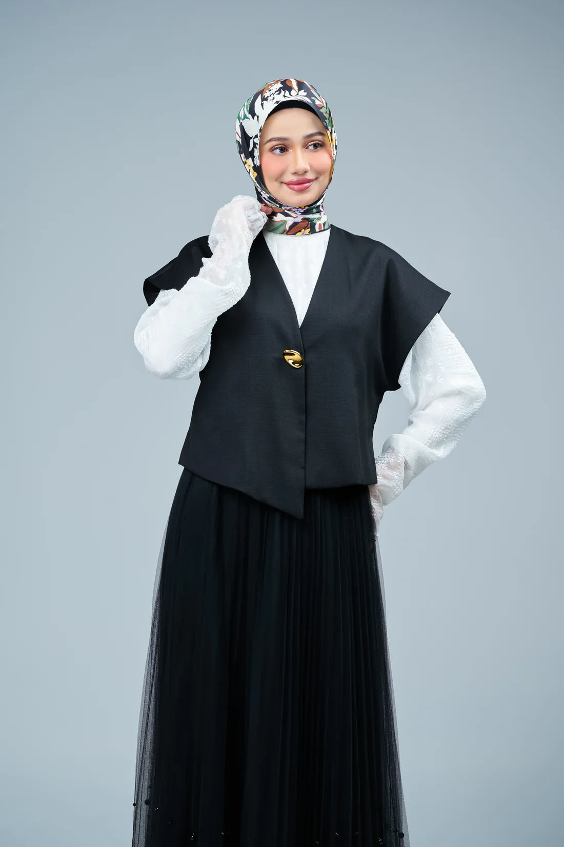 HoodX Curve Printed in Midnight Forest