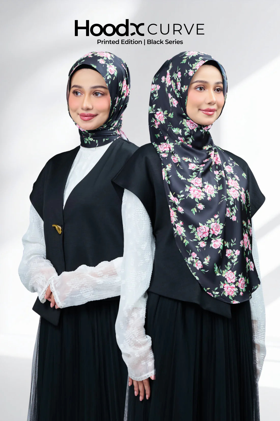 HoodX Curve Printed in Whispering Rose