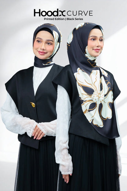 HoodX Curve Printed in Obsidian Lux