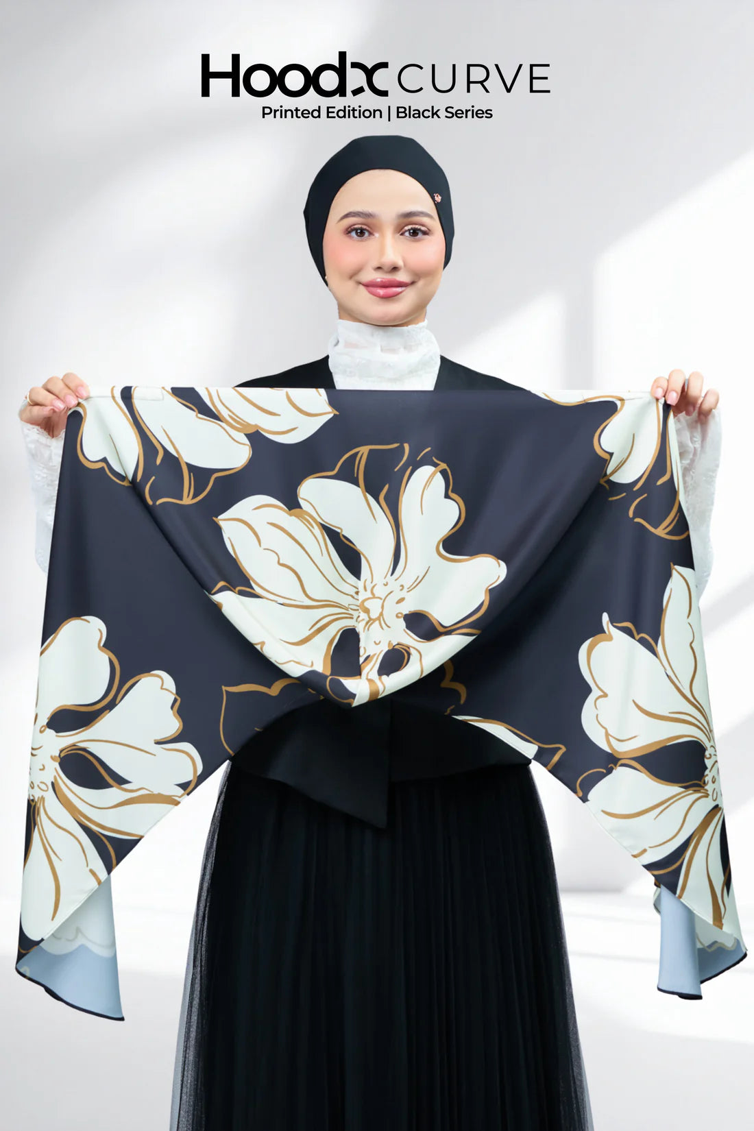 HoodX Curve Printed in Obsidian Lux